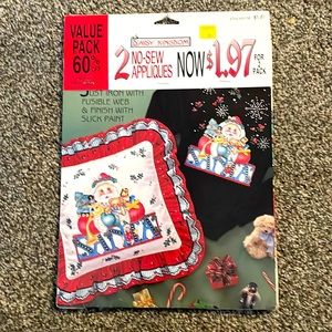 2 Non-Sew Daisy Kingdom Iron-On Transfers On Santa
